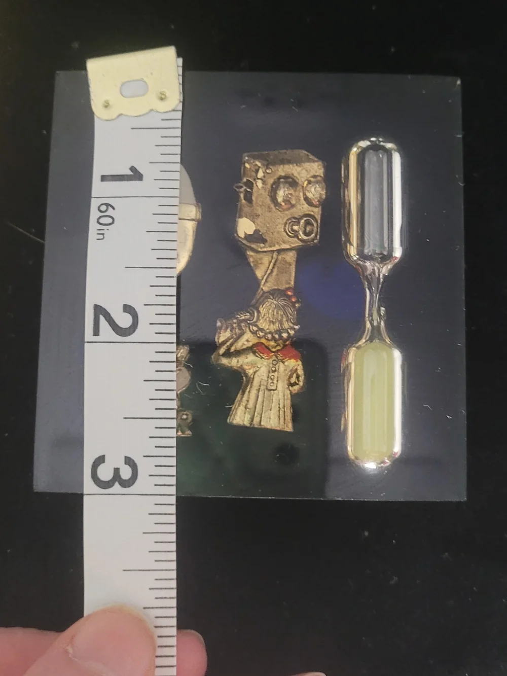 Vintage Lobeco Lucite 3-Minute Egg Hourglass Timer - 1960s
